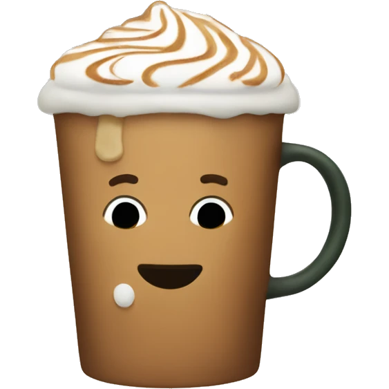Starbucks gingerbread latte emoji
