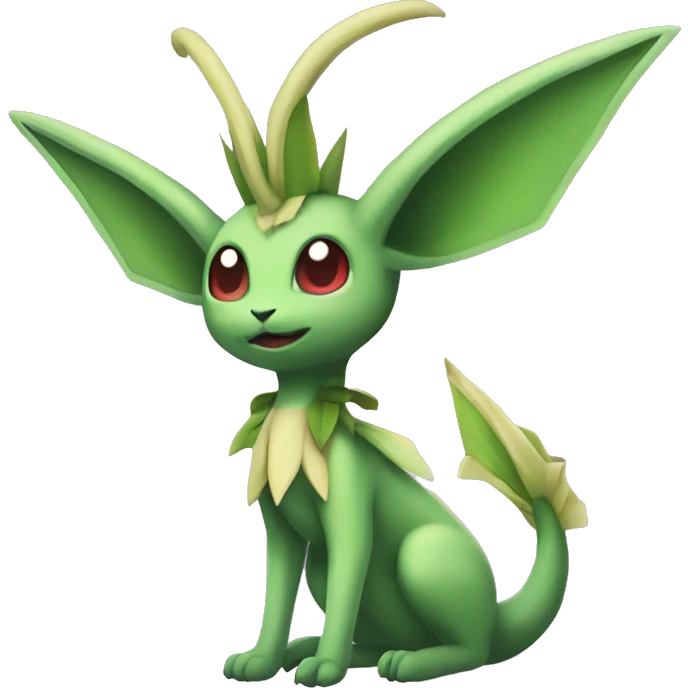Leafeon-Flygon-Tropius full body emoji