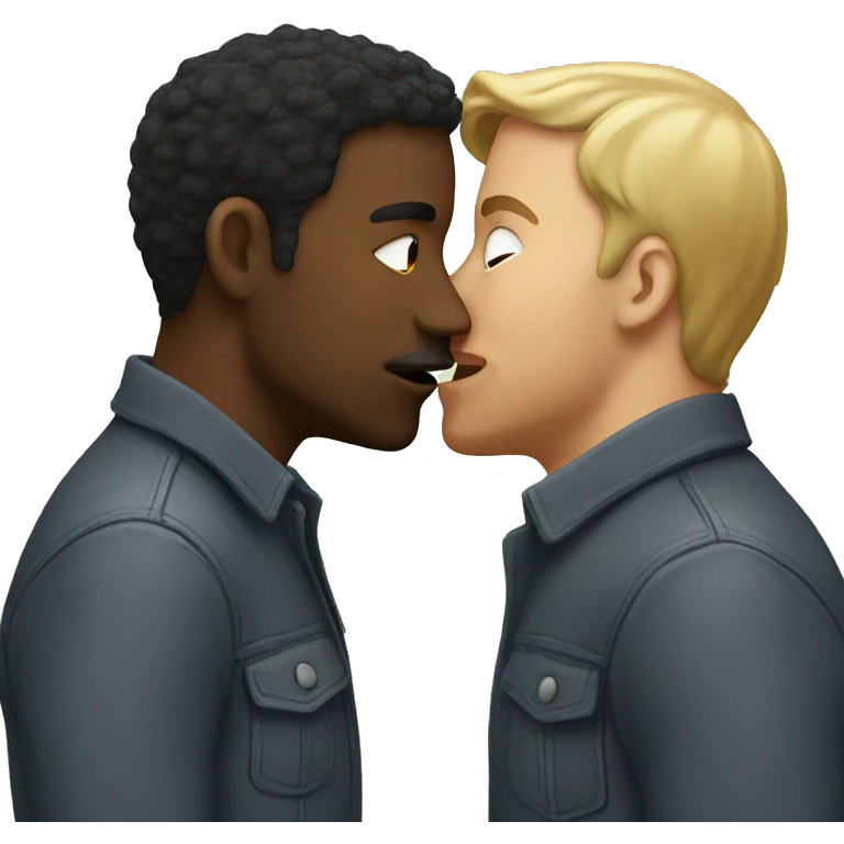 2 men kissing emoji
