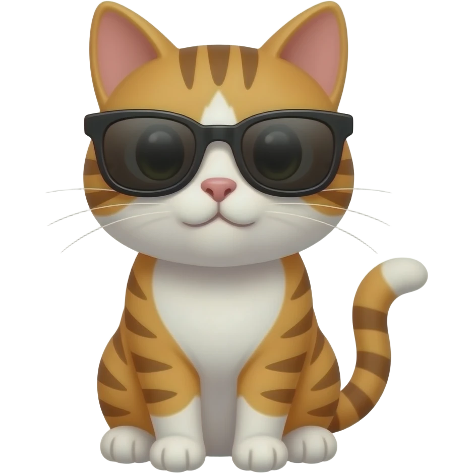 Cat wearing sunglasses emoji