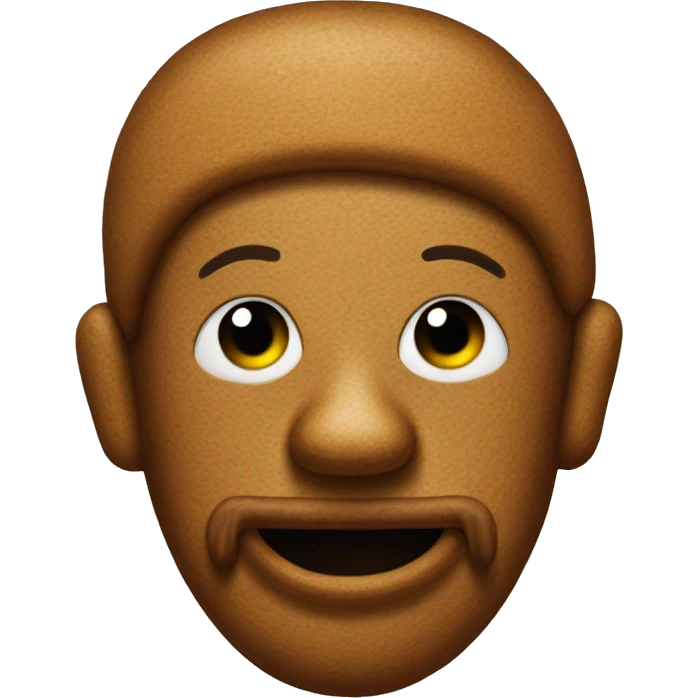A homeless gingerbread man  emoji