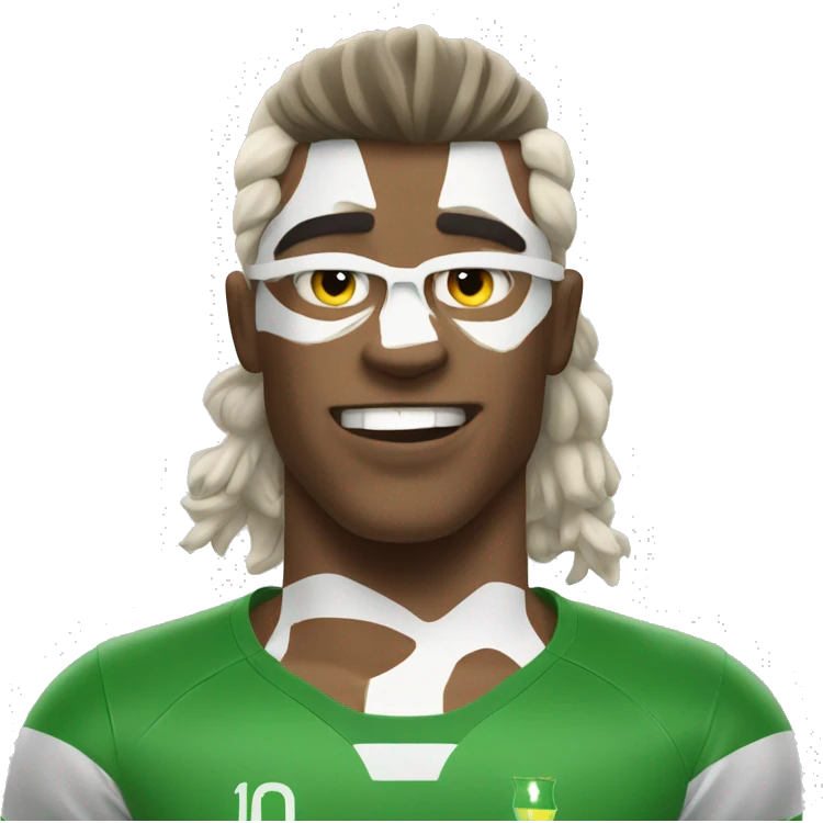pumped up soccer player emoji