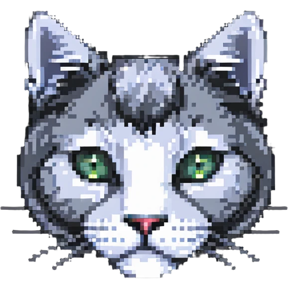 A cute cat face emoji