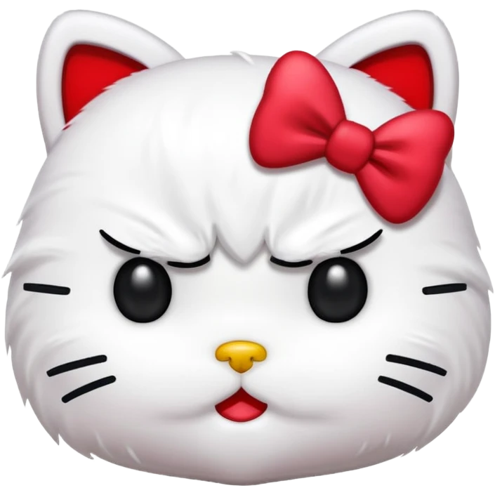 Angry hello kitty  emoji