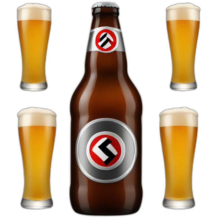 Nazi drink beer emoji