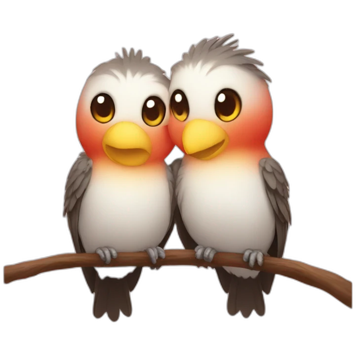 Loving birds emoji