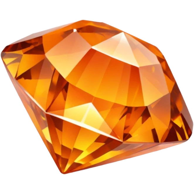 crystal orange gem emoji