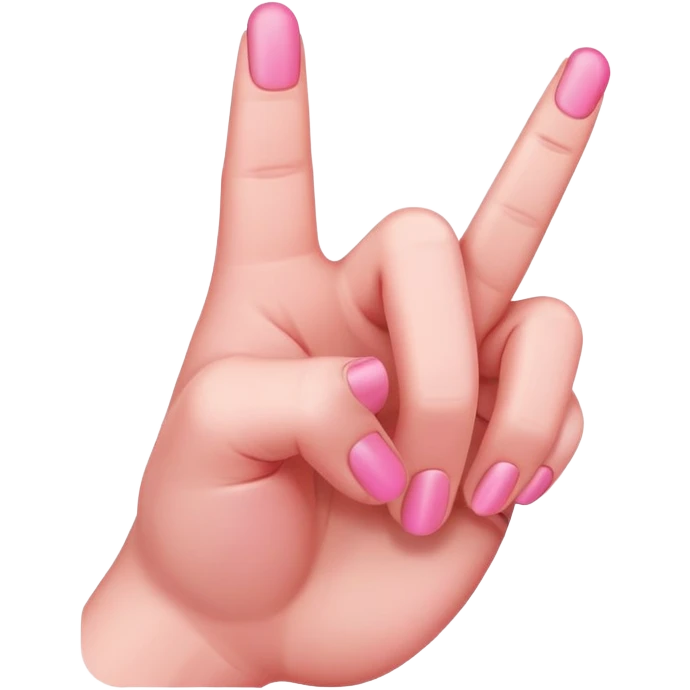 pink middle finger emoji