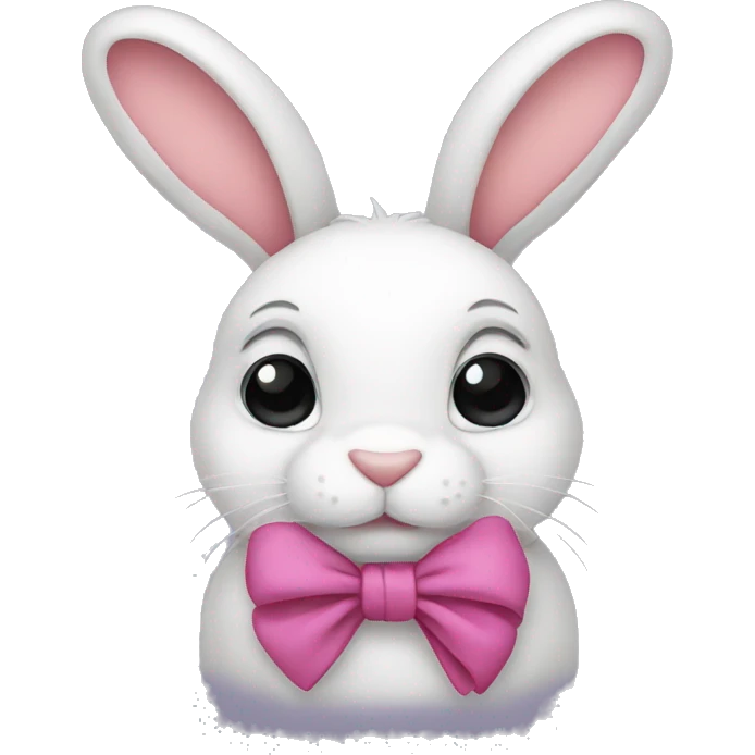 bunny with bow emoji