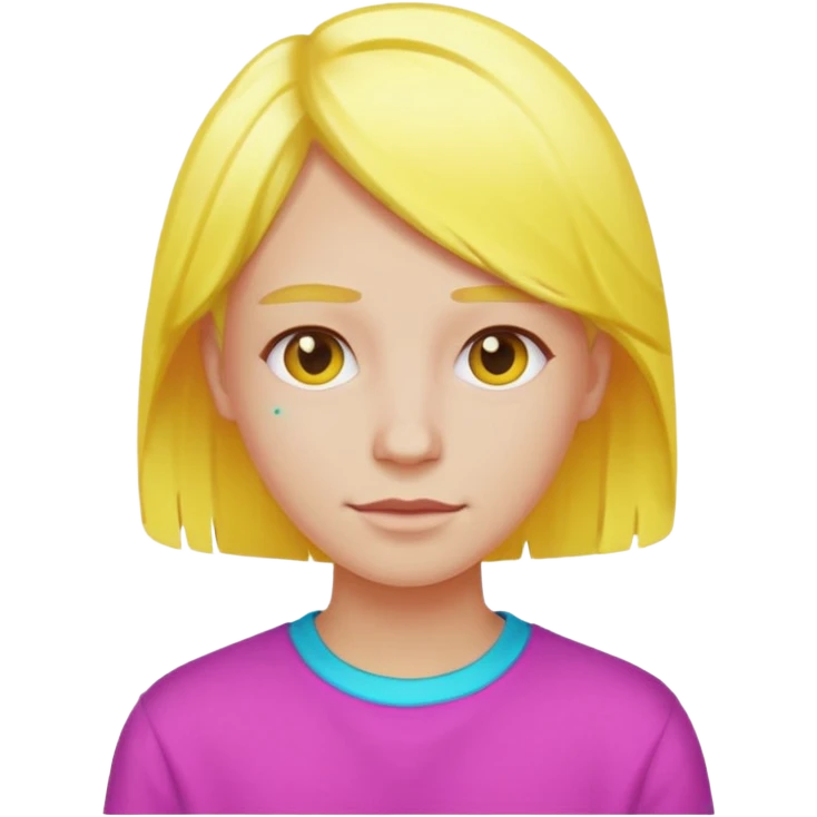 Neon  ,yellowHaired People  emoji