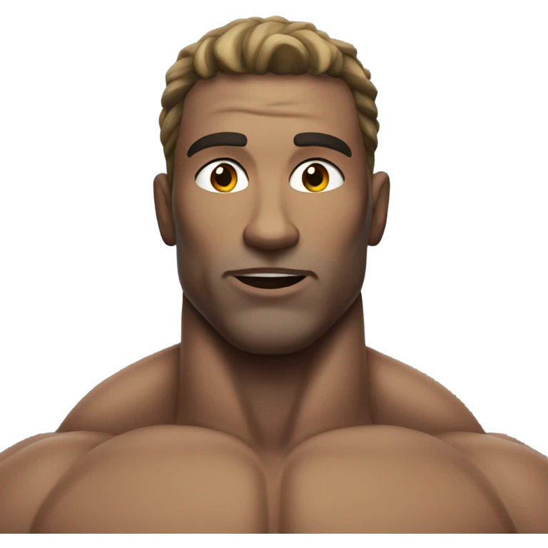 muscle man figure in the water emoji