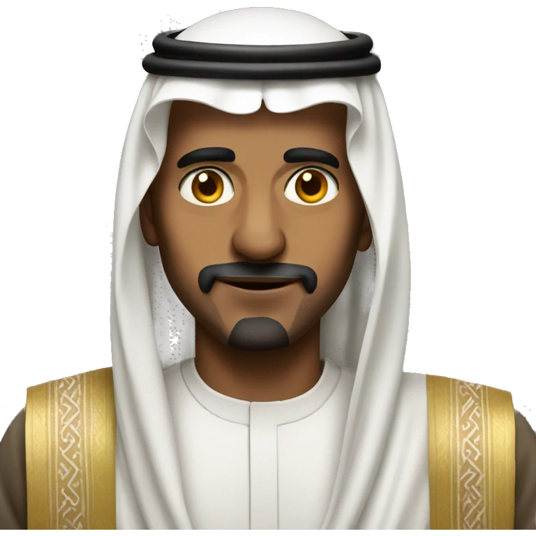 Saudi man portrait  emoji