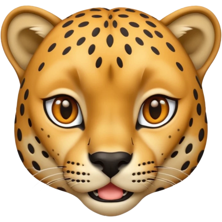 Tête de guépard qui exprime différentes émotions emoji