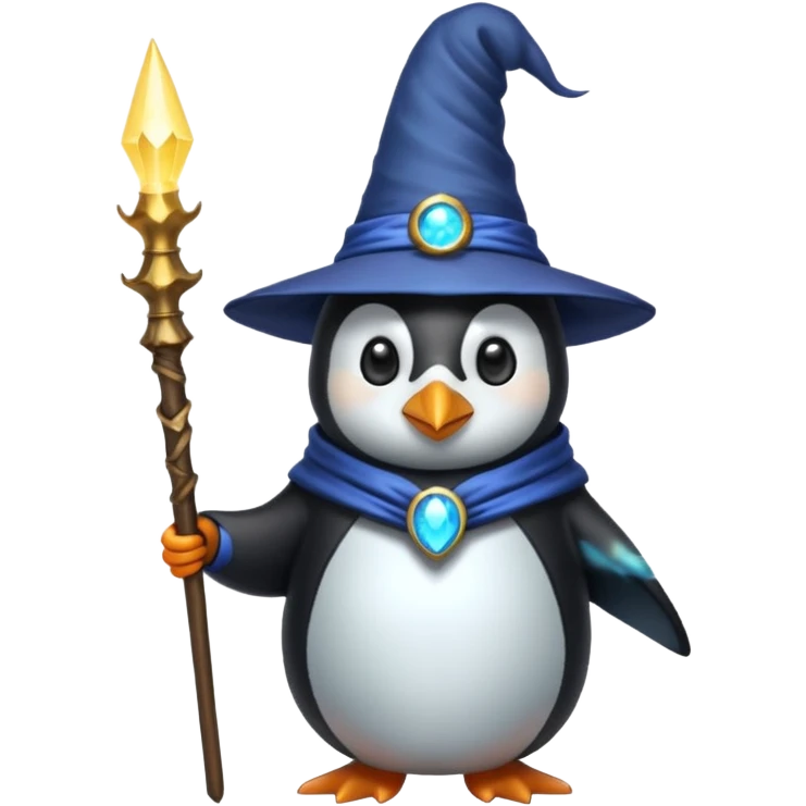 Penguin Wizard emoji