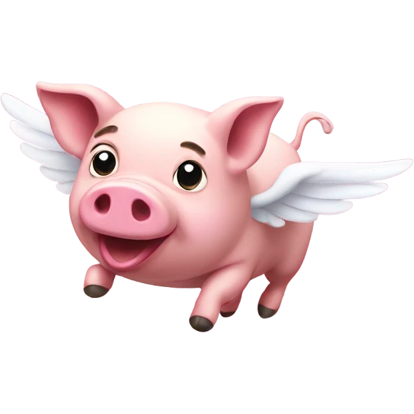 Flying pig emoji