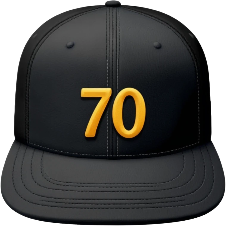 A black cap with the number 701 on the front  emoji