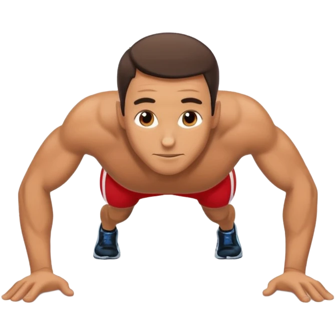 man doing pushups emoji