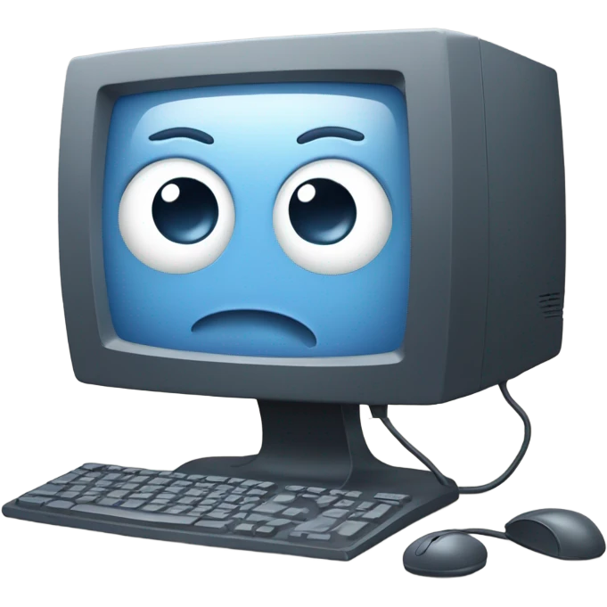 Computer crying emoji