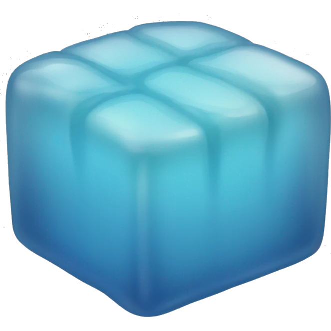 square blue jelly slab defined emoji