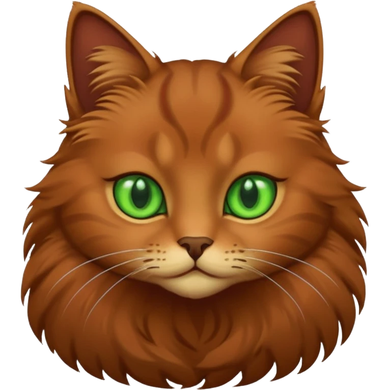 an elegant brown sitting cat emoji
