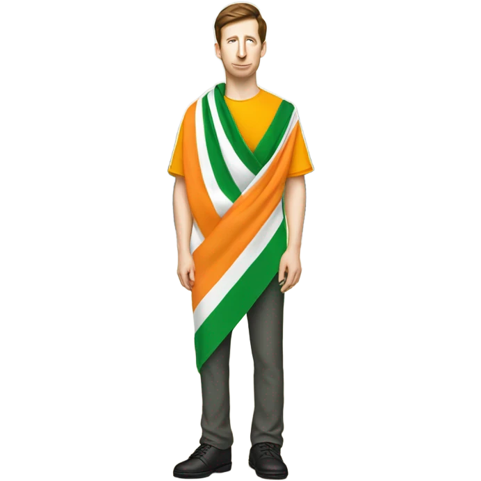 Sam altman bows in indian tricolor emoji