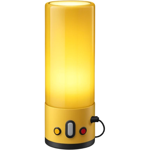 1980s yellow lighting lamp emoji