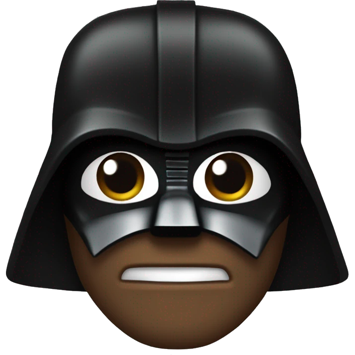 une tête de dark vador emoji