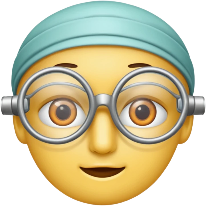 oculos de grau e um medico emoji