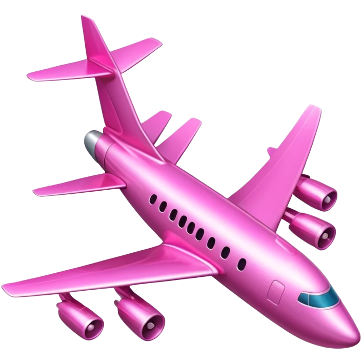 pink airplane emoji