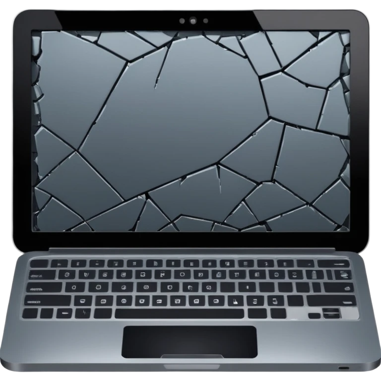 cracked laptop emoji