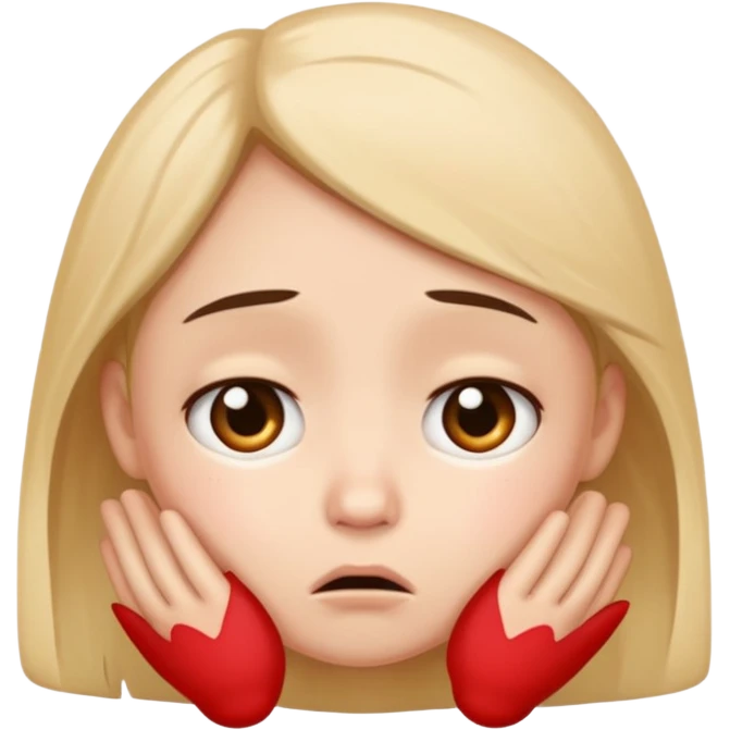 Sad cute face like "please"  emoji