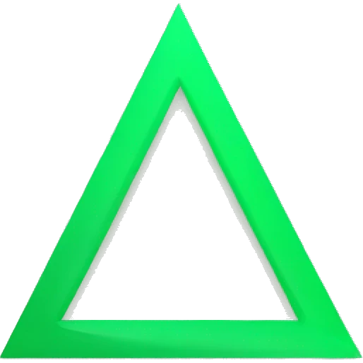 green triangle for kpis pointing down emoji