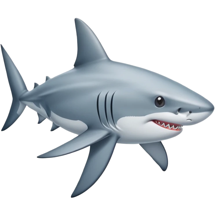 Shark with a top emoji