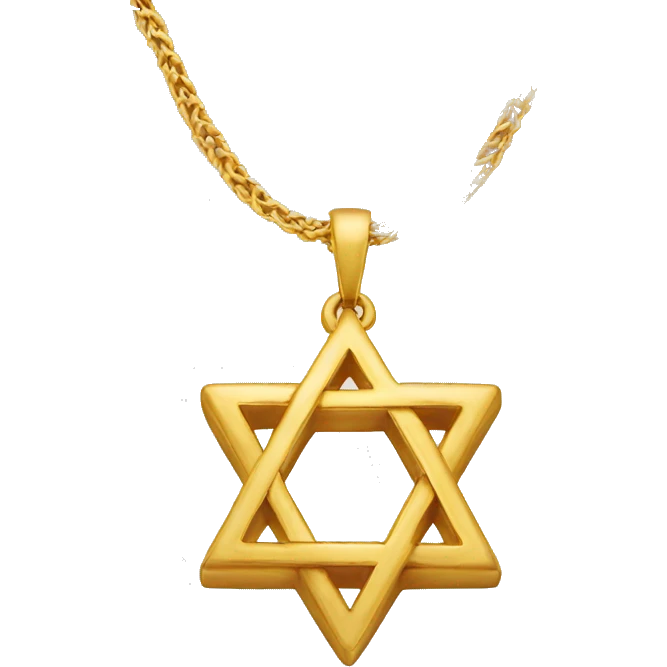 Star of david necklase emoji