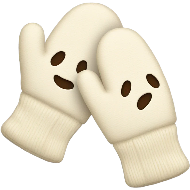 cream mittens emoji