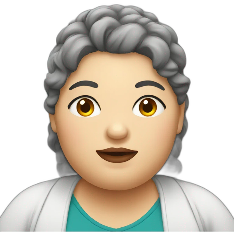 obese woman emoji