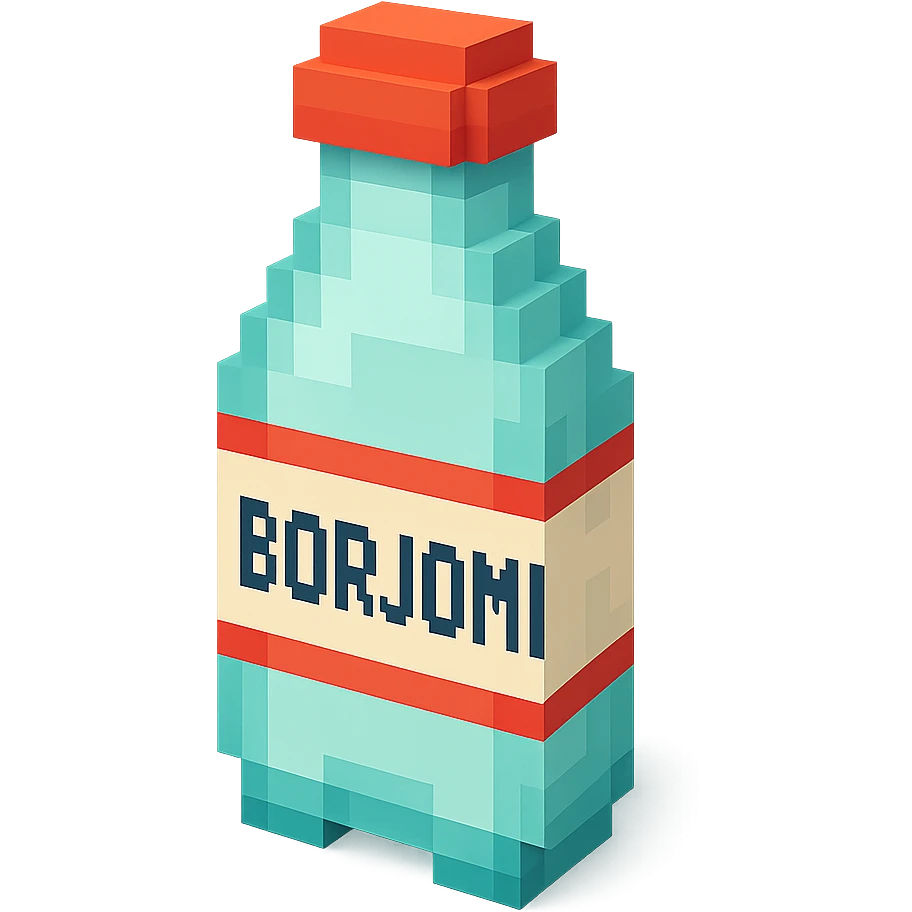 бутылка borjomi, no background emoji