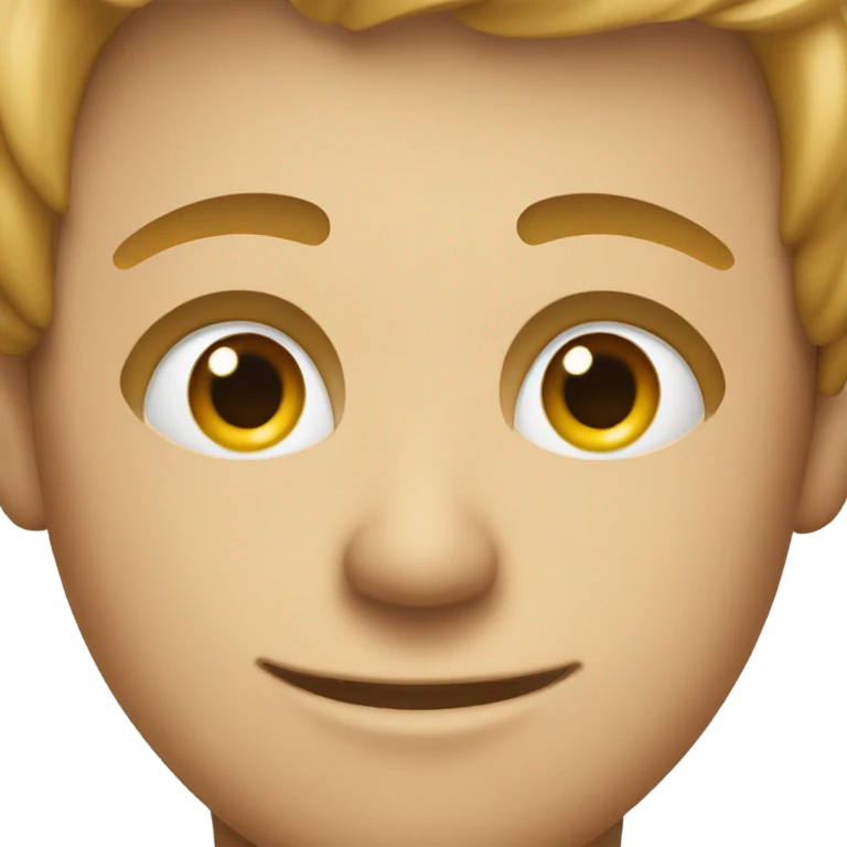 Male emoji with eyes that are different heights emoji