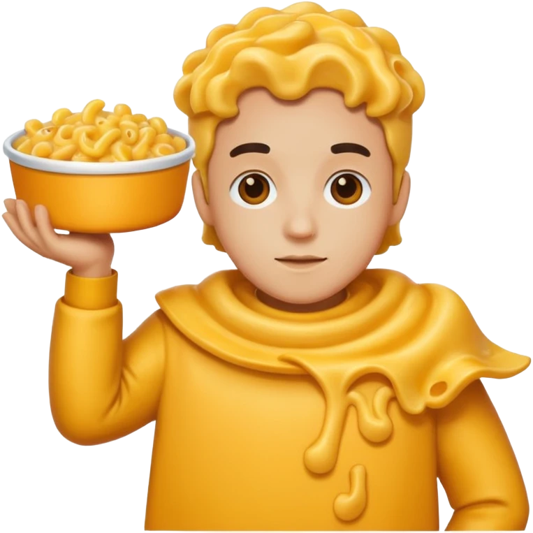 Mac and cheese man emoji