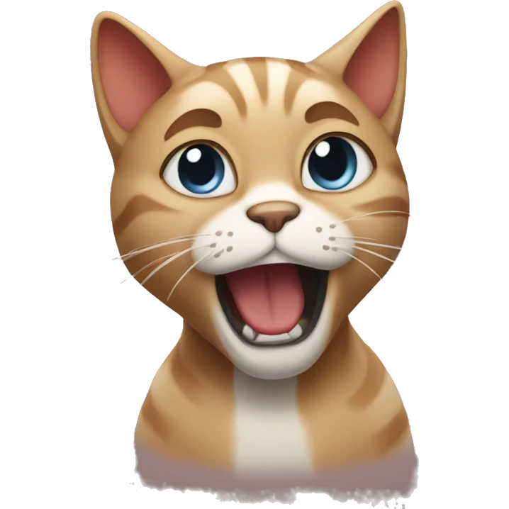 Cat bawling emoji