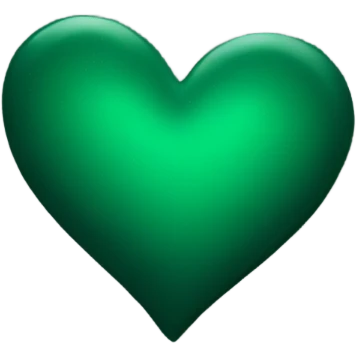 dark green heart emoji