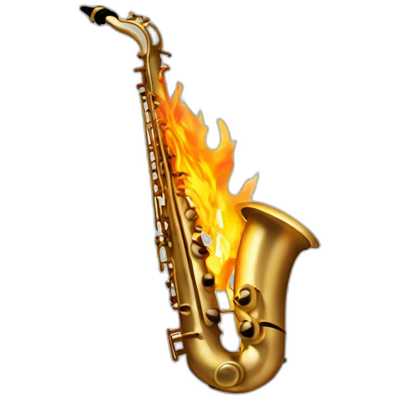 sax on fire emoji