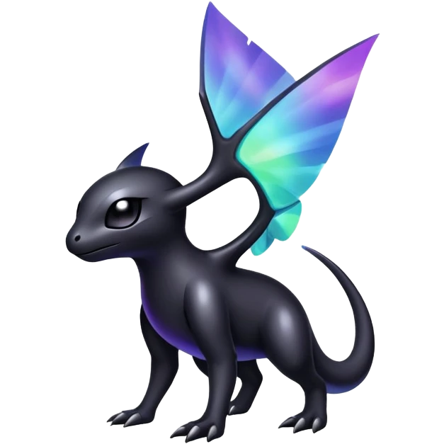  Iridescent black dark fakemon-creature  emoji