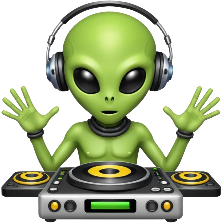 alien dj emoji