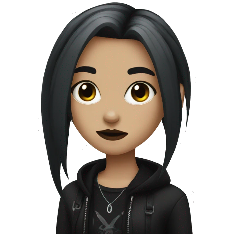 Goth girl emoji