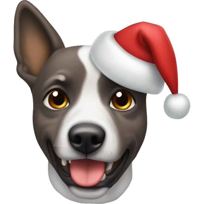 Perro navideño emoji