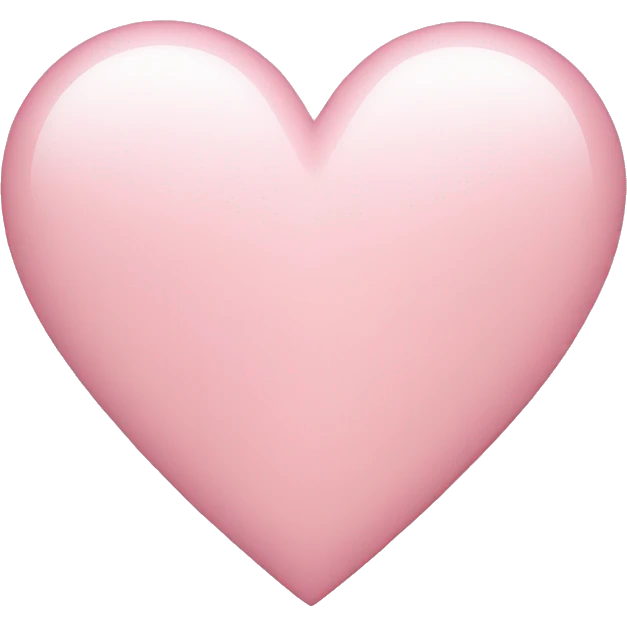 Light pink heart emoji