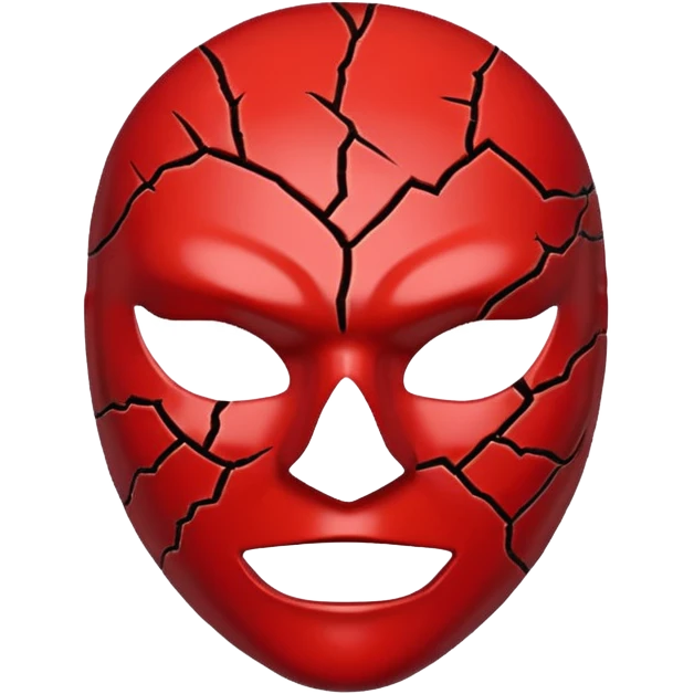 cursed mask, red emoji
