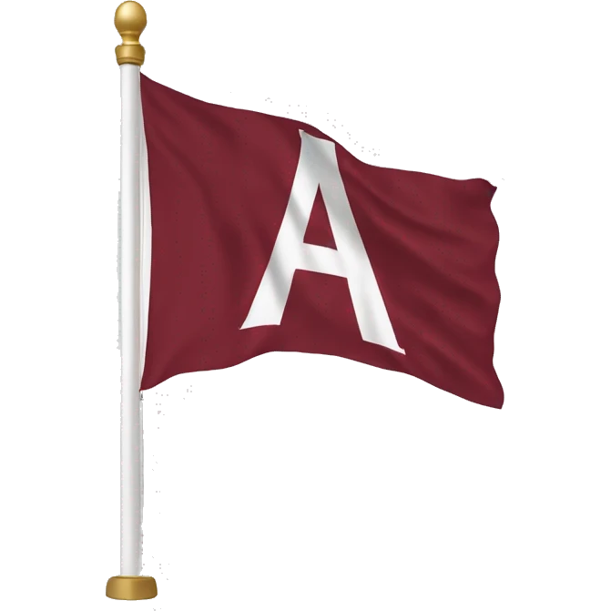 state of Alabama with a Vanderbilt flag on emoji