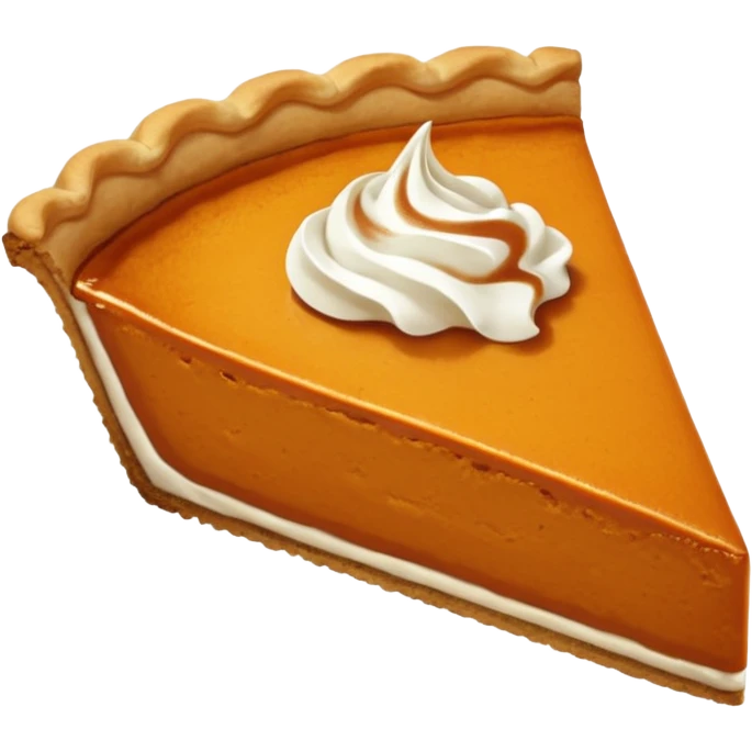 A slice of pumpkin pie emoji